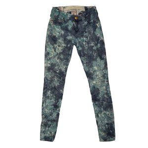 True Religion Jeans‎ Women 24x28.5 Halle Tie Dye Blue Skinny Ankle Stretch